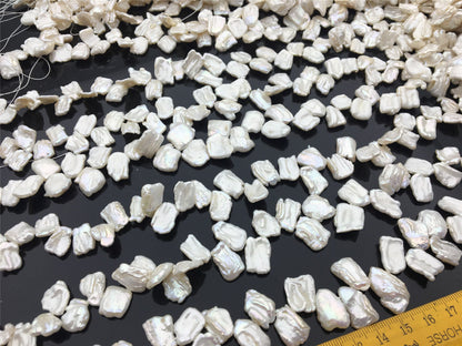 AA+ 8-10x13-17mm White Keshi freshwater Pearls,Very high luster,good quality,wholesale price,baroque pearl,keshi pearl strands,ZS-129-35