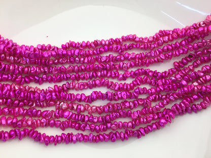 AA+ 5-6mm red Keshi pearls,Center drilled,ZS-128-39