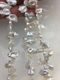 AAA 9-11mm White Keshi Freshwater Pearls,keshi pearl strands,ZS-129-8
