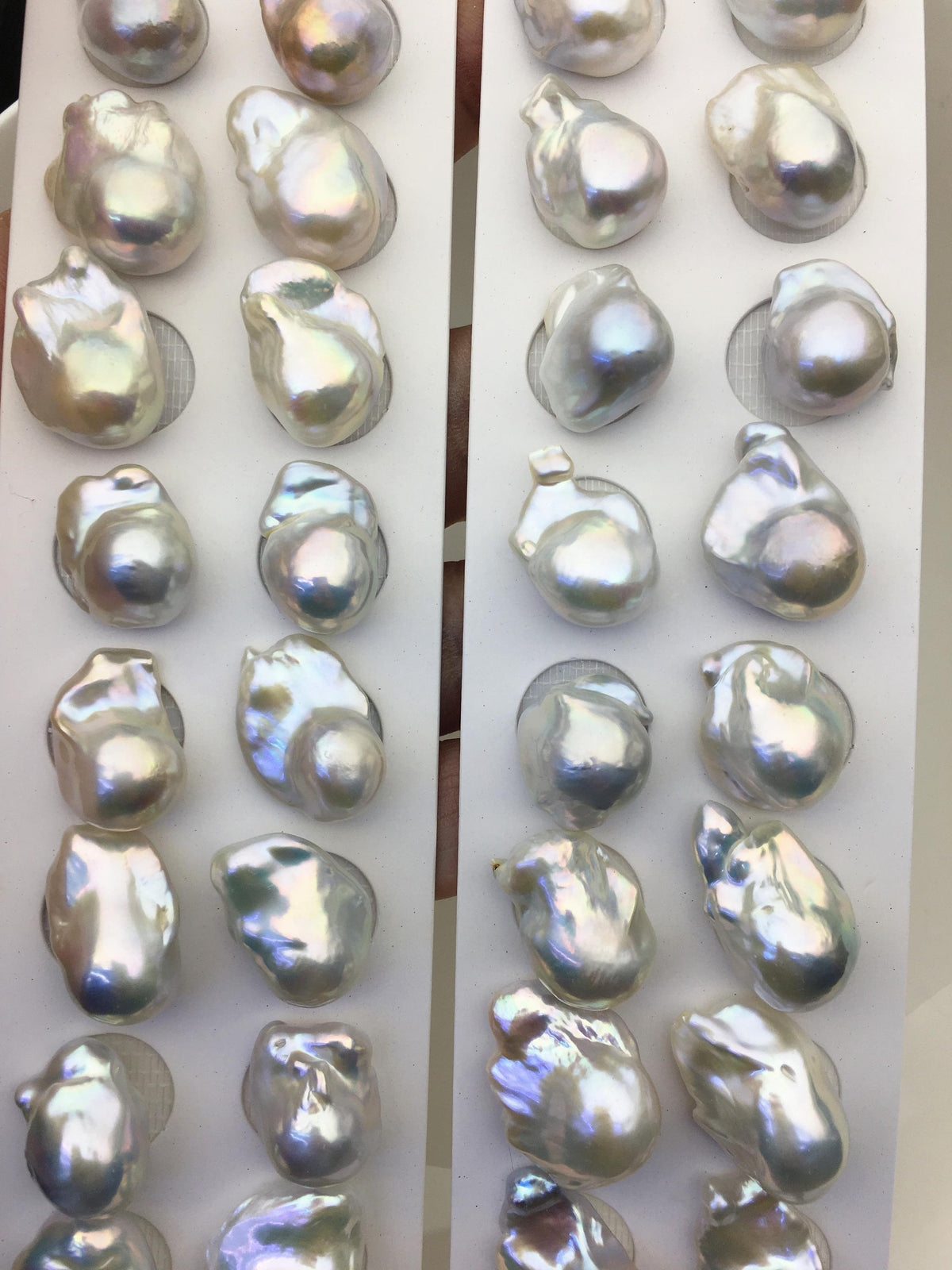 5 pairs AAA- 12-15mm White Flameball Pearl Pairs,no hole,Baroque Cultured Freshwater Pearl,flameball pearls,FL15-3A-13