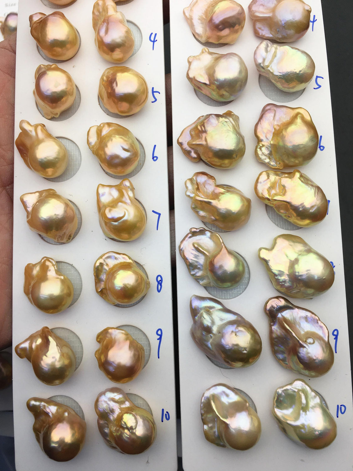 1 pair AAA 13-15mm Natural pink peach Rainbow Flame ball Pearl Pairs - large Baroque freshwater pearl pairs,Fire Ball Pearl,FL15-3A-8-27