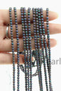 Hematite rainbow matte,3mm Round Beads,AAA, 138pcs,15.5 inches,G50-R3-004