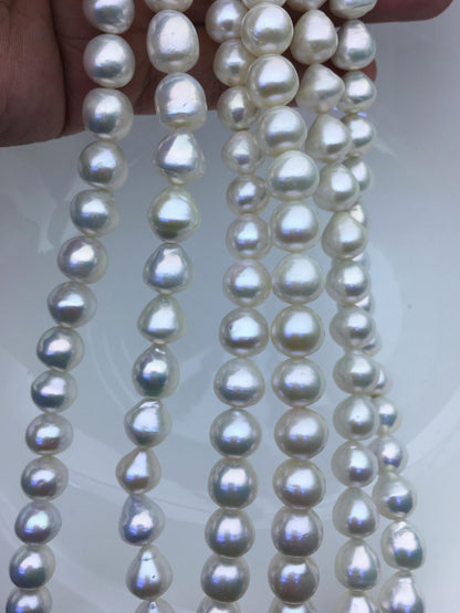 AA+ 9-11mm white button round Edison Freshwater Pearl,ED12-2A-5-58