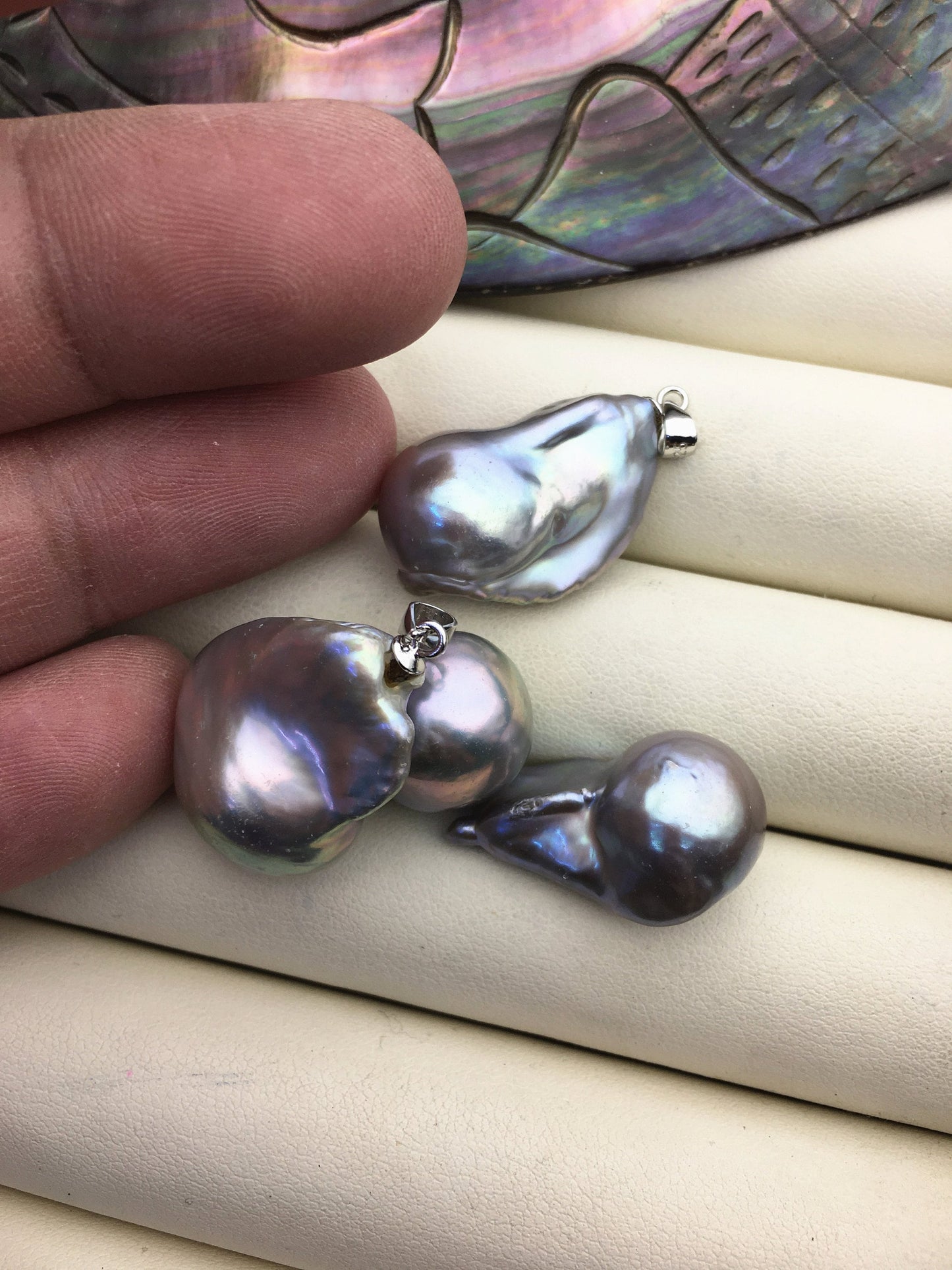 1pc AAA/AA+ 14-15x20-25mm big white baroque pearl pendant necklace,S925 Sterling silver pendant,NC1-073