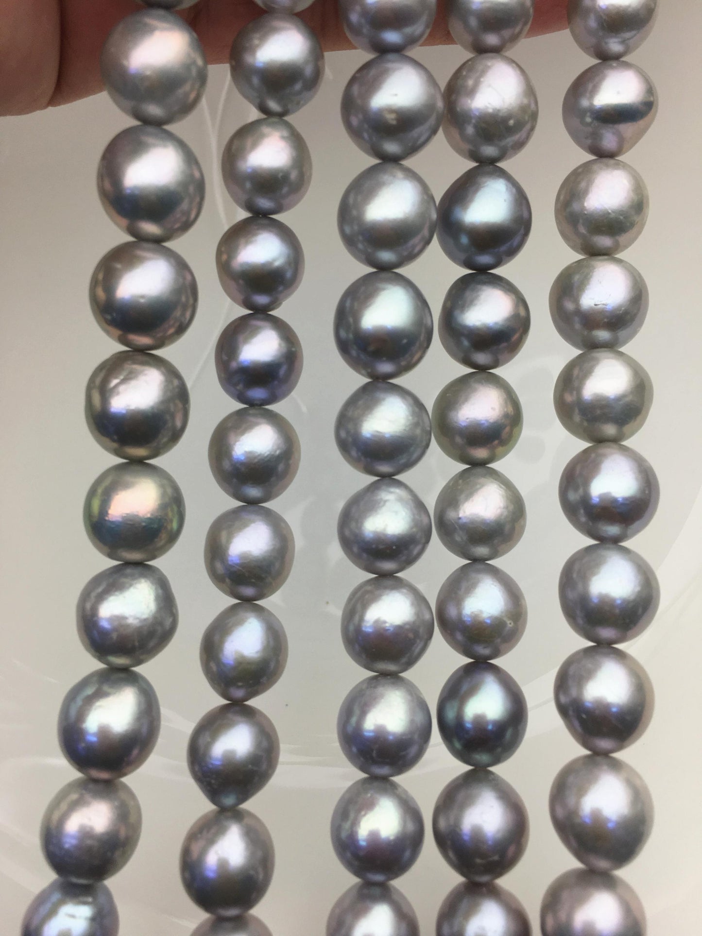 AA+ 11-13mm big gray near round Edison Freshwater Pearl,ED12-2A-5-14