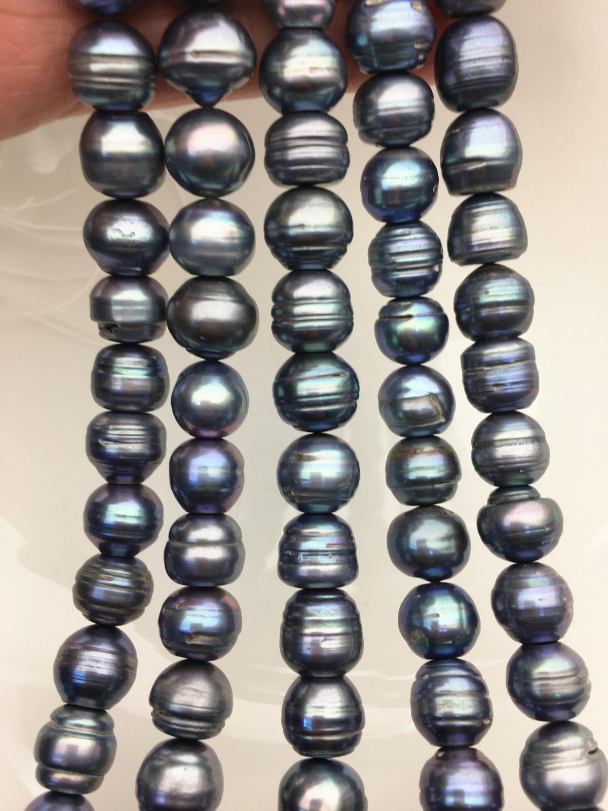 16.5'' AA 11.5-12.5mm blue black button freshwater pearls,Cultured pearl,diy pearl beads,gift for her,necklace,Christmas,SM12-T5
