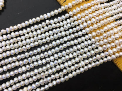AA+ 3.5-4mm white potato pearls,seed freshwater pearl,small size pearl,for pearl necklace,CR3-2A-1
