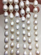 AA+ 9.3-11mm white long rice freshwater pearls,LR11-T2