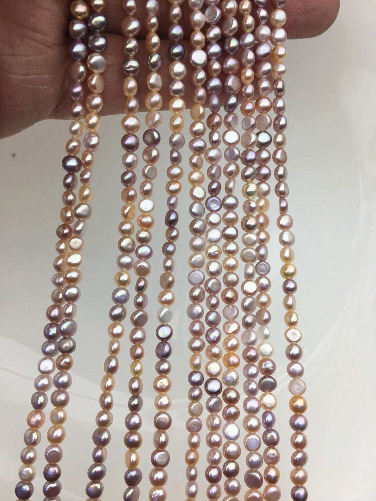 AAA 3-4mm Tiny pink purple mix color nugget freshwater pearls,irregular nugget freshwater pearl strand,LM3-3A-7