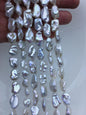 AA+ 9-11mm white long keshi Freshwater Pearl,ZS-200-60