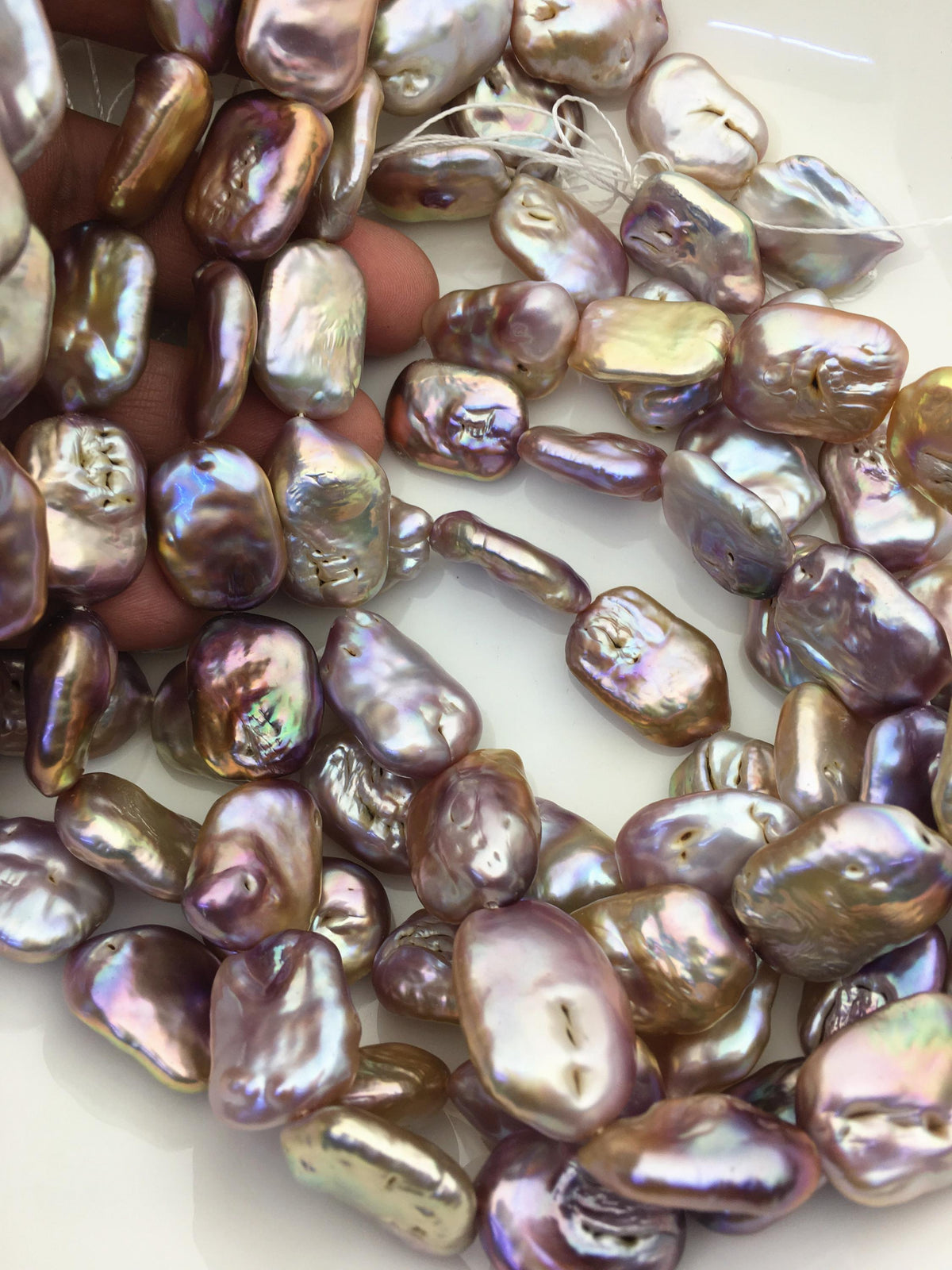 AA 15-18mm mix color thick rectangle freshwater pearls,diy bead,flat block pearl bead,ZS-103-24