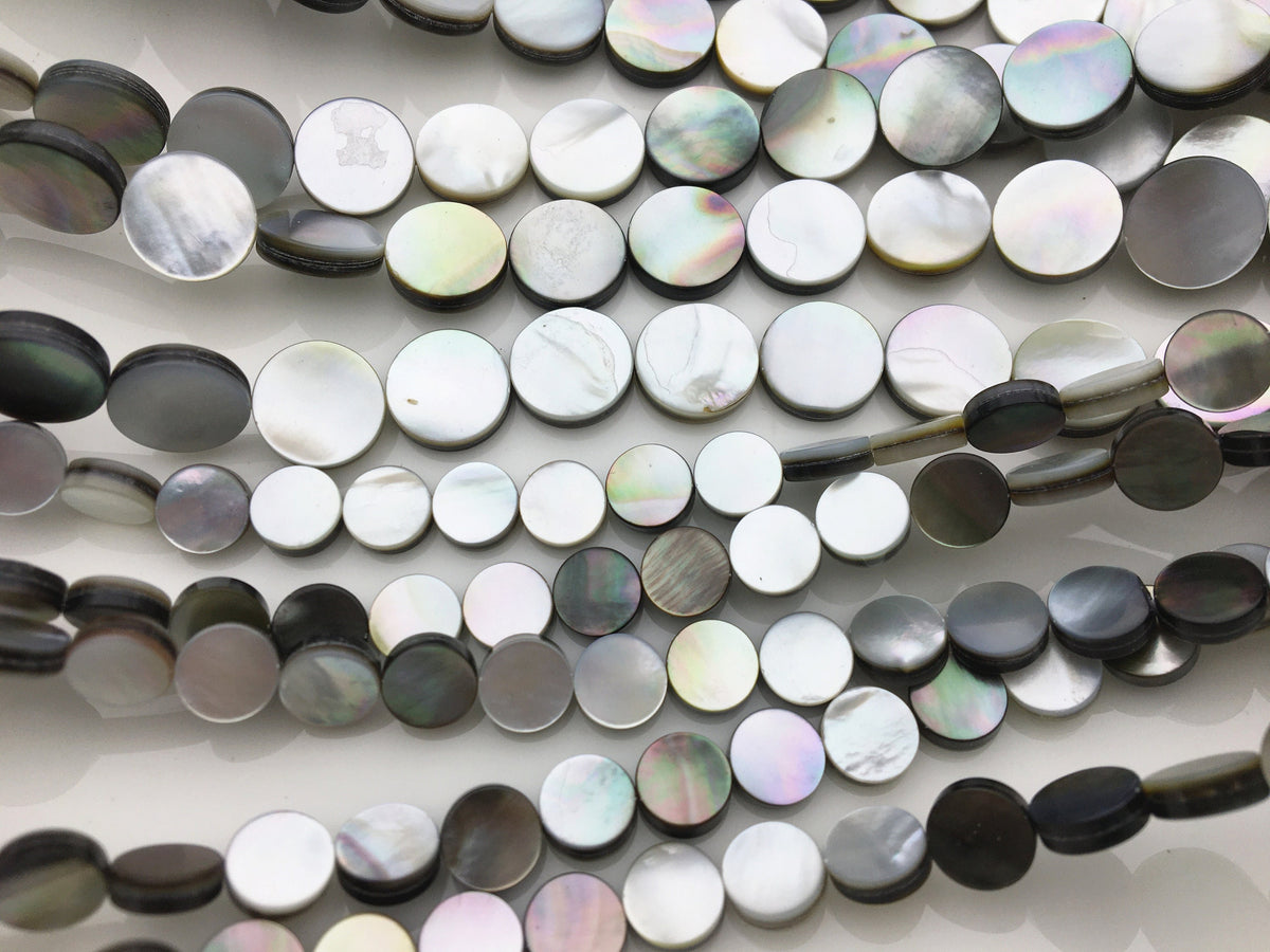 AAA 8-18mm Natural Tahitian Shell Round Shape Loose Beads,GSHE-TH-004