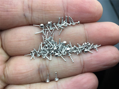 10pcs 2.5mm diameter head Sterling Silver head pins 20 gauge, silver finding, ASL-PN-001