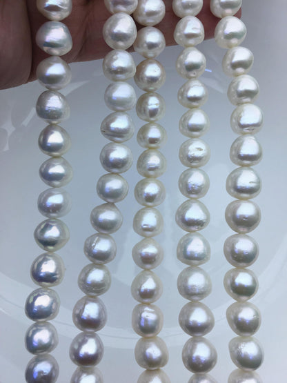 AA+ 9-11mm white button round Edison Freshwater Pearl,ED12-2A-5-53