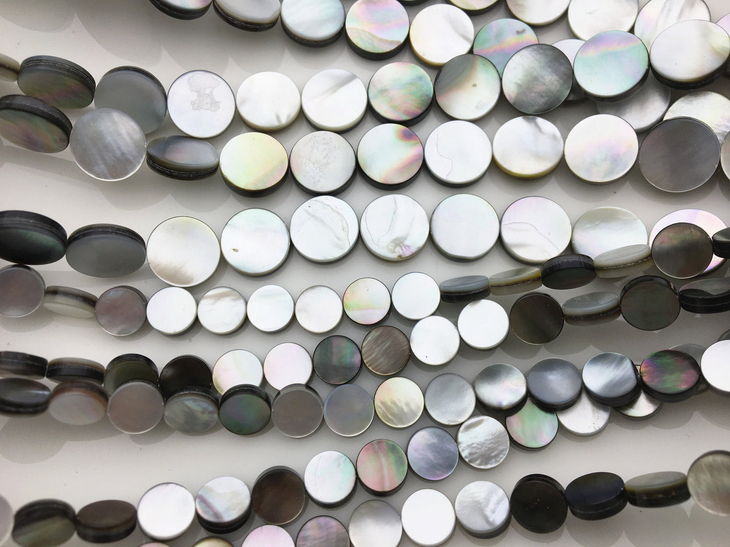 AAA 8-18mm Natural Tahitian Shell Round Shape Loose Beads,GSHE-TH-004