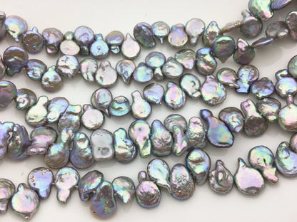 AA 10-11mm Gray Coin freshwater Pearl,COIN10-T1