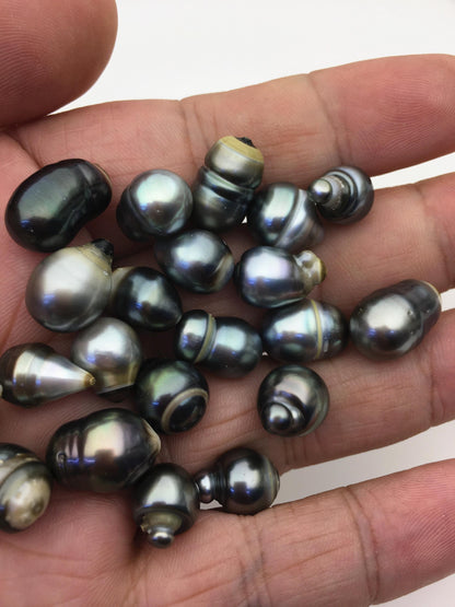 29pcs 9-11mm baroque drop Tahitian Sea Pearl,no hole,TH-temp-008