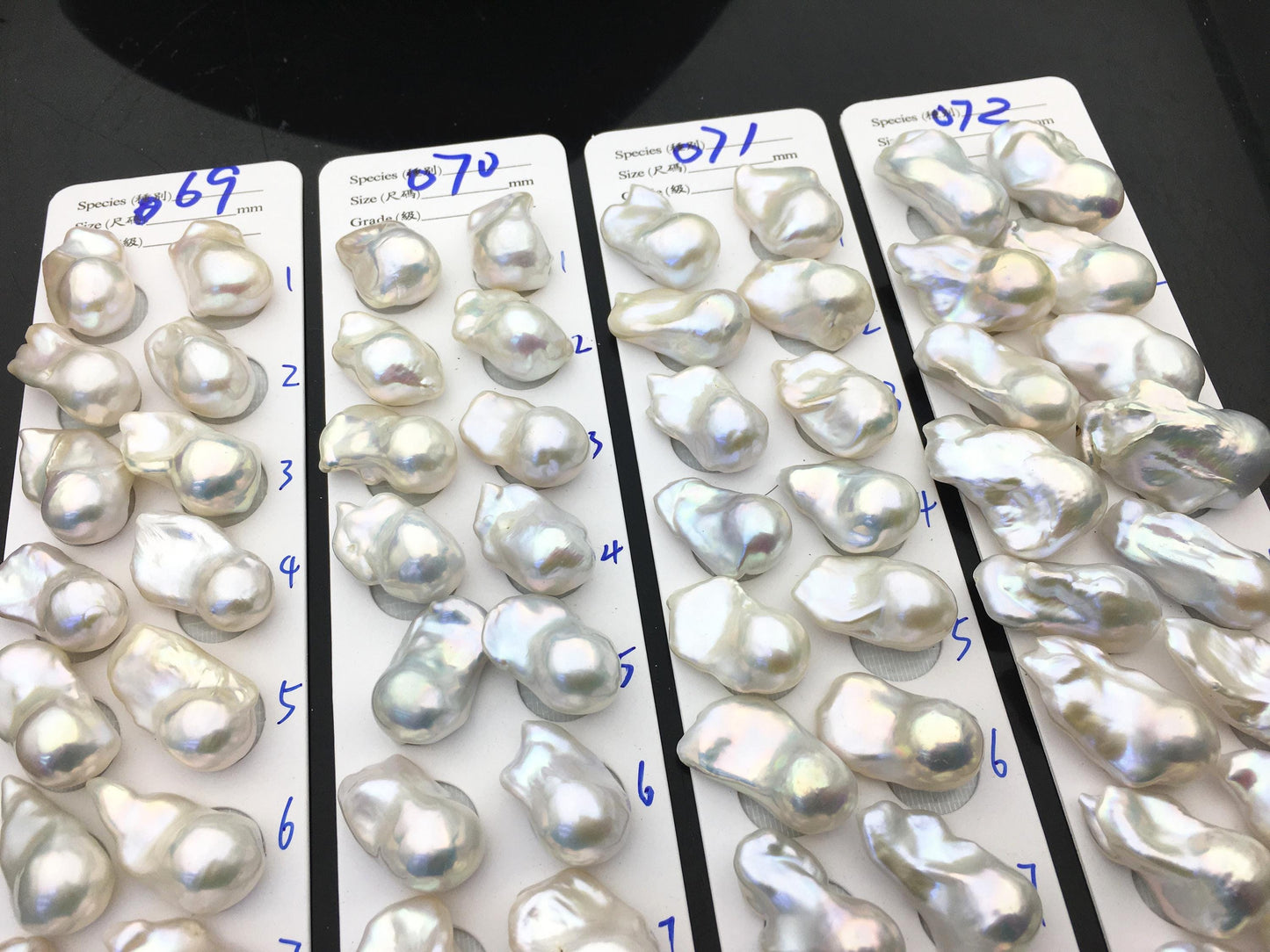 1 pair AAA 14-18x20-28mm White Flame ball Pearl Pairs-0.9mm top half hole-large Baroque freshwater pearl pairs,Fire Ball Pearl,FL15-3A-8-43