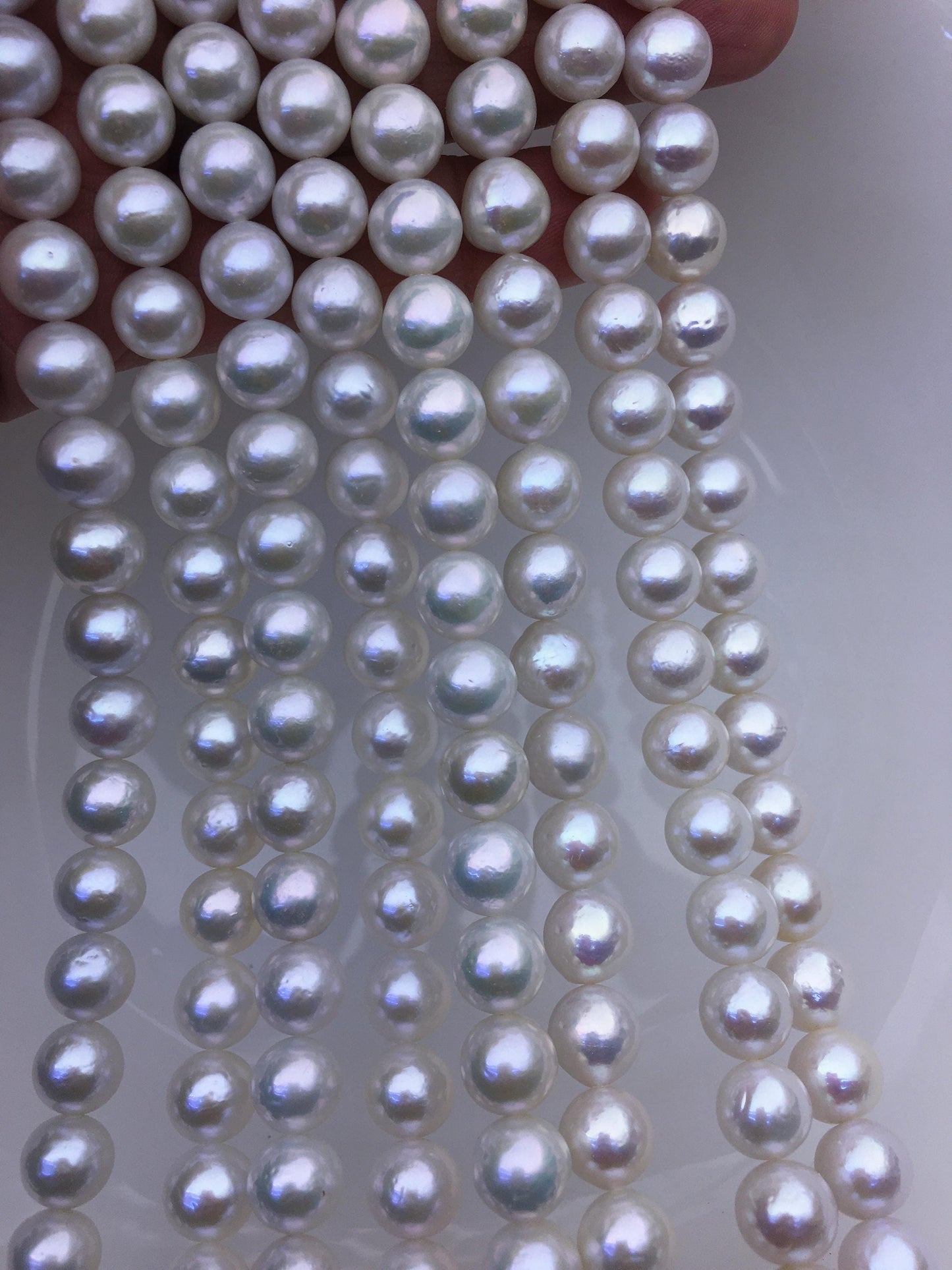 AAA- 8-10mm white round freshwater pearls,RP9-2A-3