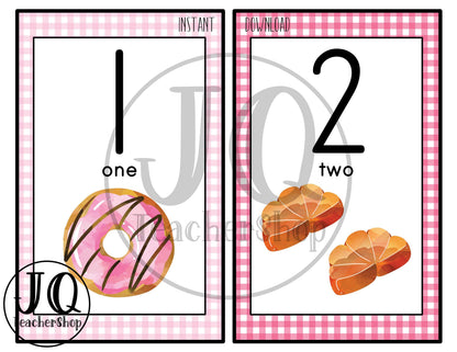Candy Theme Number Posters, Classroom Decor (Printable)