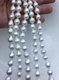 AAA- 9-11mm White Teardrop Edison Freshwater Pearl,ED12-2A-5-71