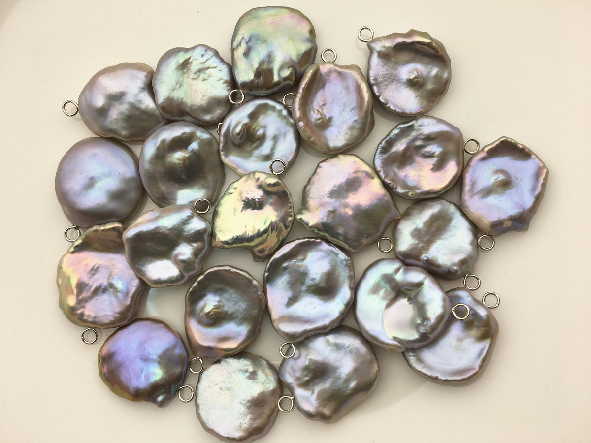 1pc 17-19mm Gray Keshi Baroque pearl pendant,NC1-T51