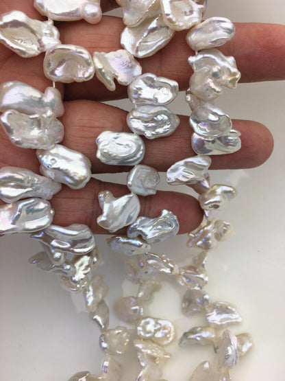 AAA 9-11mm White Keshi Freshwater Pearls,keshi pearl strands,ZS-129-8