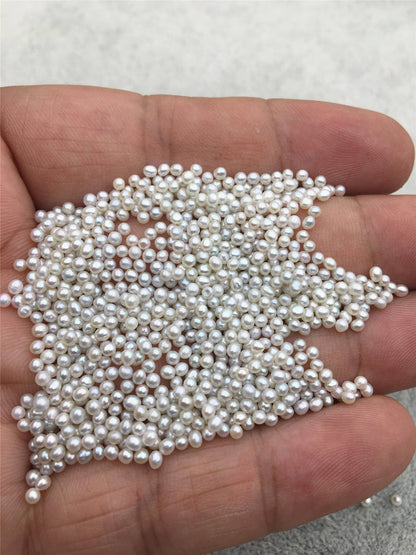 Rare!20pcs AAA 2-2.5mm natural gray near round freshwater seed pearls,20pcs no hole,diy pearl beads,Happiness,birthday,RP2-3A-15
