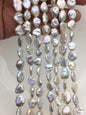 High Luster AA+ 8-11mm white keshi Freshwater Loose Pearl,ZS-200-22