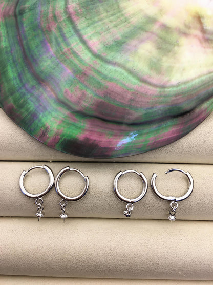 Heavy high quality S925 Sterling Sliver clip earrings,925 solid silver earwires , for dangle earrings,DIY,wholesale,ASL-ER-001