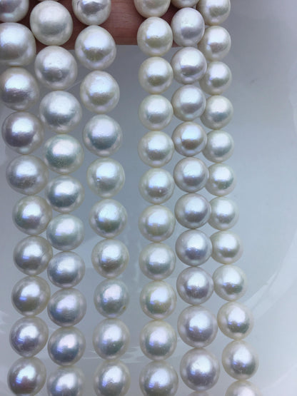 AA 11-13mm white big round Edison Freshwater Pearl,ED12-2A-5-69