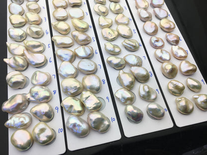 1 pair AAA 14-17x18-23mm Natural Rainbow Baroque Pearl Pairs,Baroque Cultured Freshwater Pearl,no hole,FL15-3A-9-23
