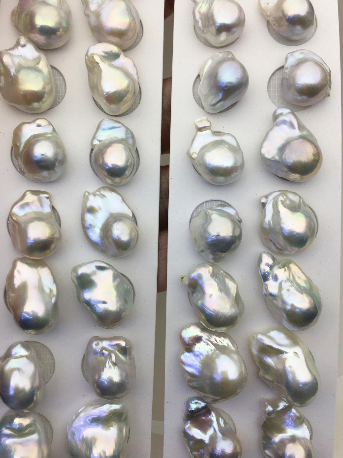 5 pairs AAA- 12-15mm White Flameball Pearl Pairs,no hole,Baroque Cultured Freshwater Pearl,flameball pearls,FL15-3A-13