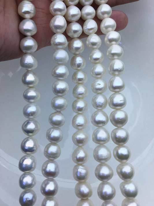 AA+ 9-11mm white button round Edison Freshwater Pearl,ED12-2A-5-53