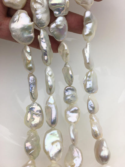 AA+ 13-19mm White baroque Freshwater Pearl,DIY Loose Freshwater Pearl,ZS-200-18