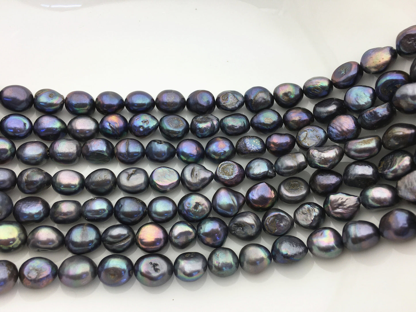 AA 11mm black nugget freshwater pearls,baroque pearl strand freshwater pearls,pearl strand,LM11-T4