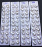 1 pair AAA 13-15x18-22mm White Flame ball Pearl Pairs-large Baroque freshwater pearl pairs,top half hole,FL15-3A-8-65