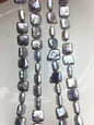 AA+ 10-12mm gray square Shape Freshwater Pearl,ZS-113-5