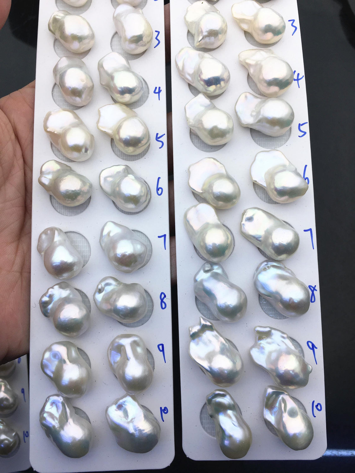 1 pair AAA 12-16x18-25mm White Flame ball Pearl Pairs-large Baroque freshwater pearl pairs,Fire Ball Pearl,FL15-3A-8-51