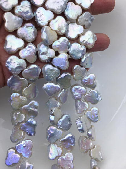 AA+ 14-15mm white baroque Freshwater Pearl,ZS-103-36