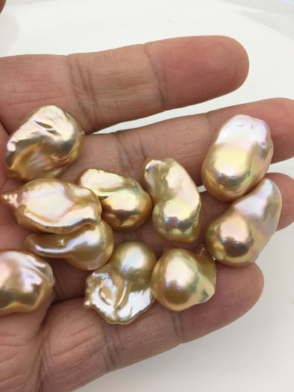 10pcs AAA 13-17mm Natural Color Flame ball Pearl - no hole,FL15-T4-60