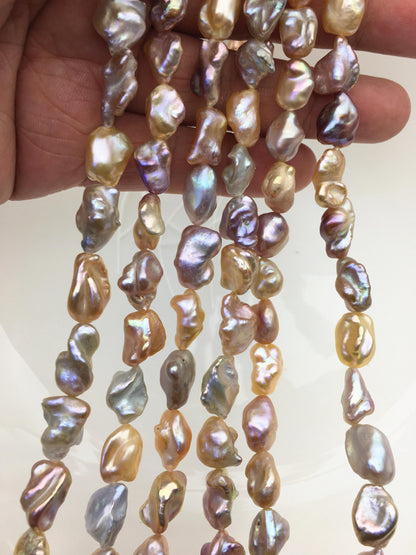 AAA 8-10mm natural pink purple thick keshi Freshwater Pearl,DIY Loose Freshwater Pearl,ZS-200-121-11