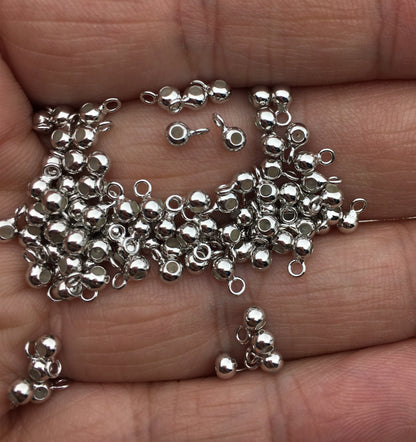 10pcs 3mm adjust silica gel ball for 1.0mm-1.3mm size chain,ASL-P-016