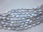 AAA- 9-10x13-15mm White diamond Shape Freshwater Pearl,ZS-103-8