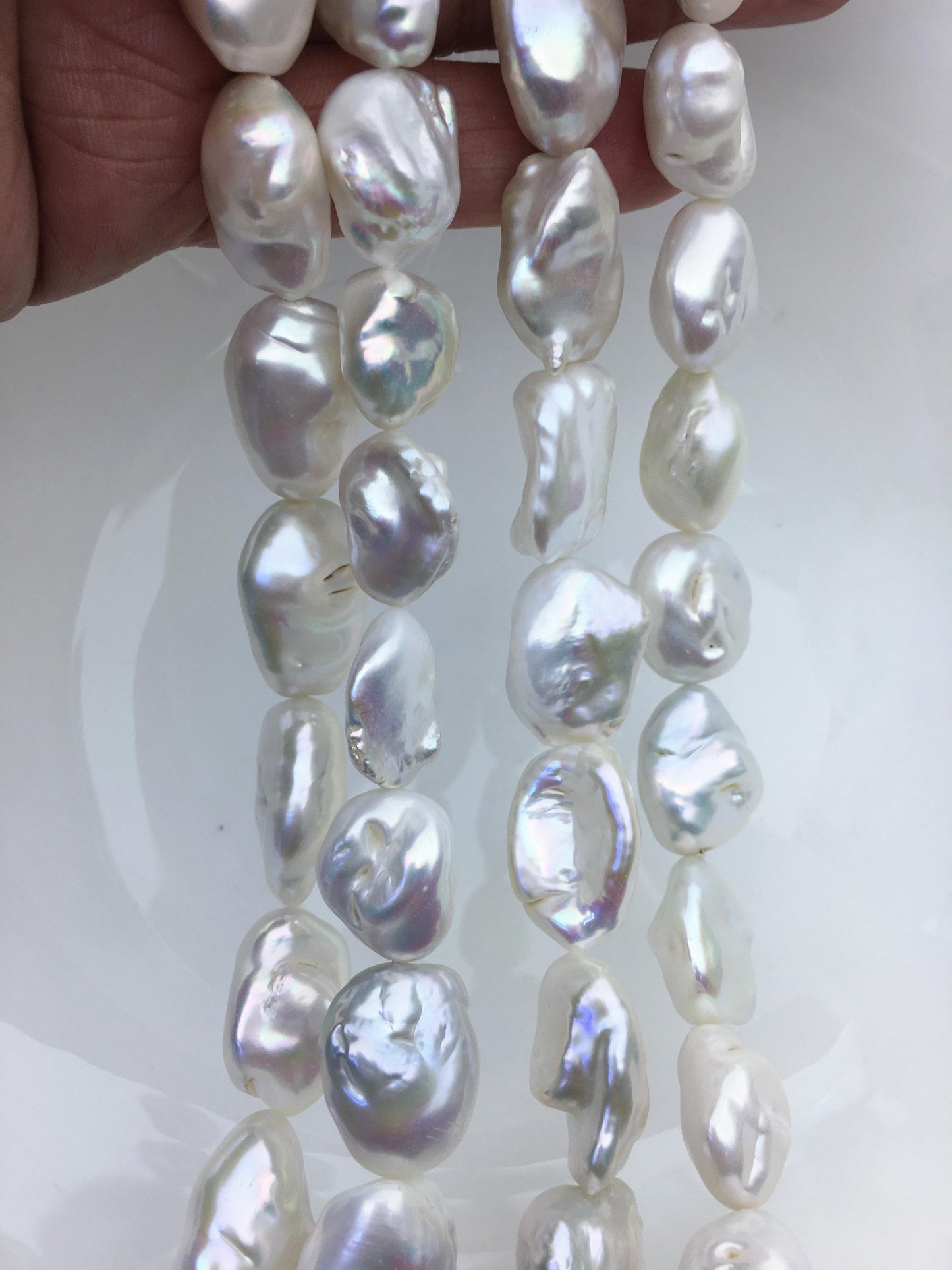 AA 14-16mm white keshi Freshwater Pearl,ZS-200-109