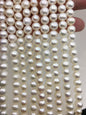 AAA 6.5-7mm white potato freshwater pearls, loose pearls,beading supplies,CR7-3A-1