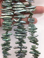 A+ 4-6mm green Biwa Pearl Necklace,Genuine Fresh Water Pearl,Wedding Necklace,Mothers Day,ZS-80-10-38