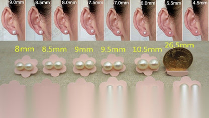 AAA 5-10mm Natural Purple Rainbow Color Pearl earrings,s925 stud pearl earrings,Wedding,bridal,birthday,SE1-030