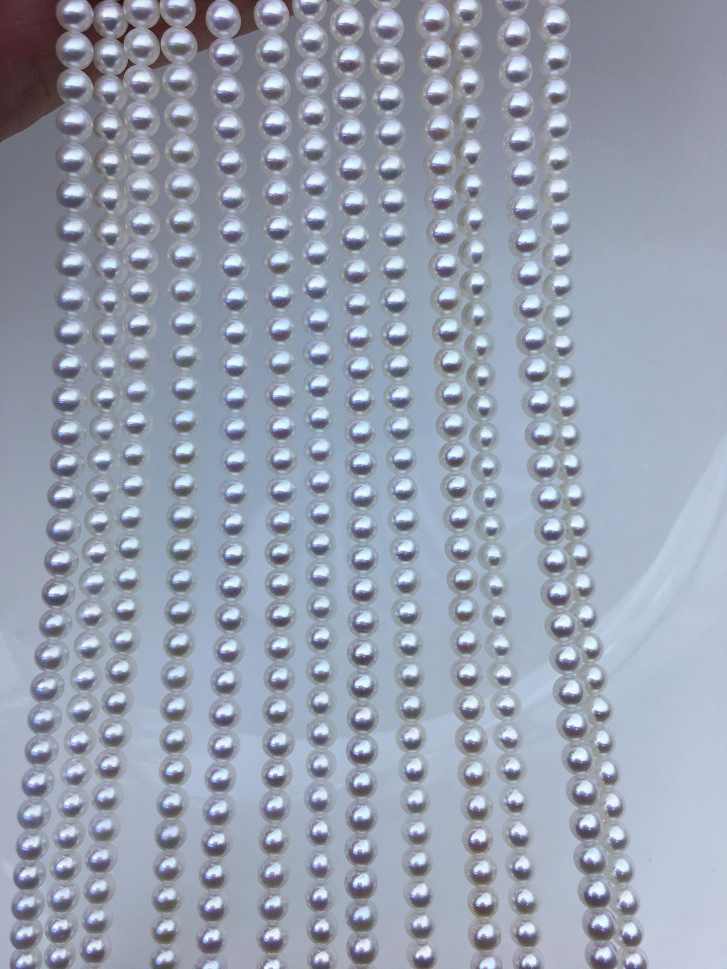 AAA 3.5-4mm white round freshwater pearls, seed pearl,white pearl,full strand,round pearl strands,pearl wholesale,RP3-3AY-GJ-6
