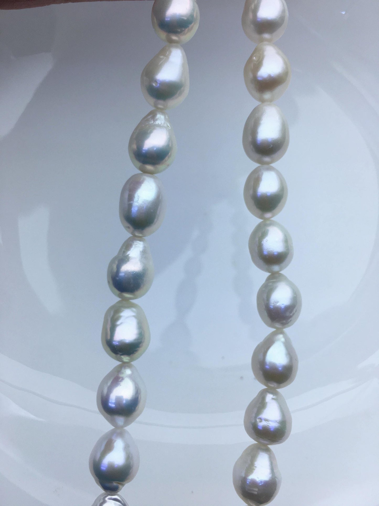AA+ 9-11mm white rice freshwater pearls,Christmas,Valentine's Day gift,for pearl necklace,Love,Happiness,LR10-T7